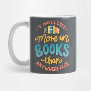 Live In Books - Bookish Quote Mug